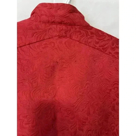 Red Brocade Style Jacket by Kaktus Women’s L - Picture 8 of 16
